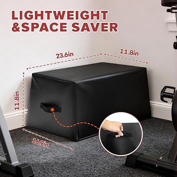 Hip Thrust Box, Hip Thrust Bench Machine for Gym Glute Workout Equipment