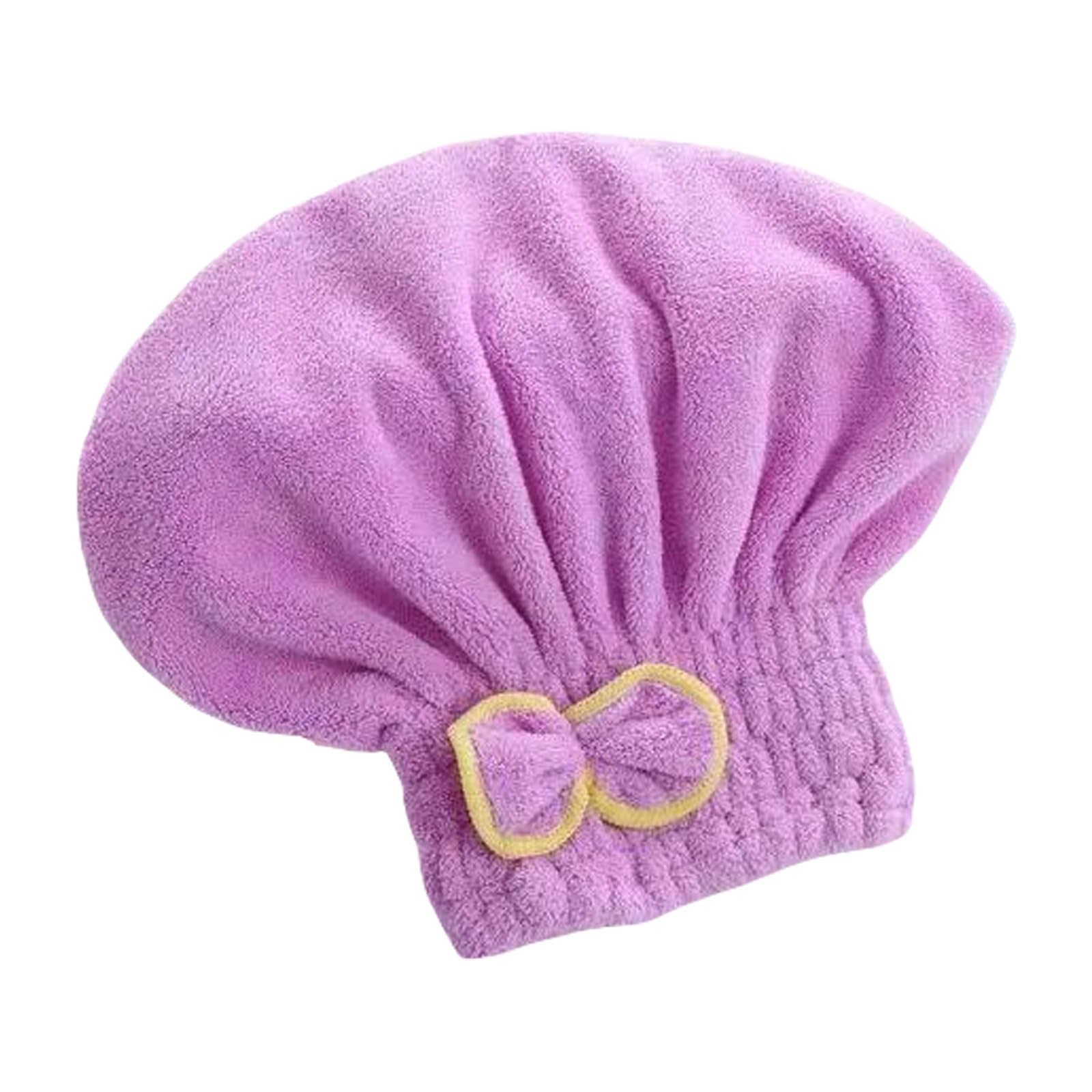 HDOYTXXM Accessories High Absorbency Hair Towel Wrap Fast Drying Corals Velvets Towel with BowKnot for Wet Hair Super Absorbent Turban