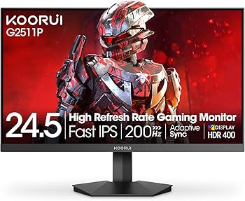 KOORUI ゲーミングモニター 24.5インチ (170Hz/1ms Amazon.com: KOORUI 24.5