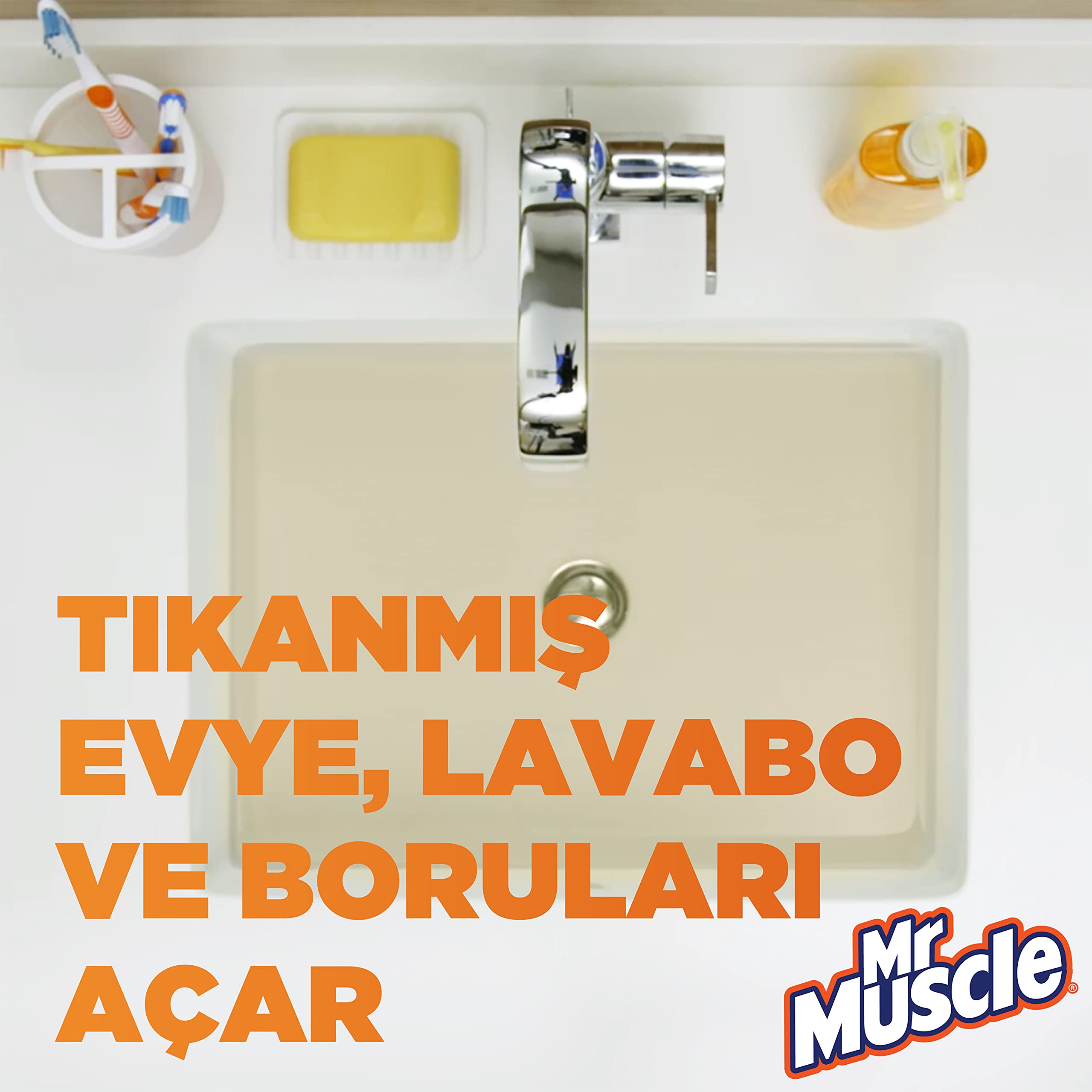 Mr Muscle Yağları ve Kirleri Eriten Lavabo Açıcı Granül (2 x 50 g)