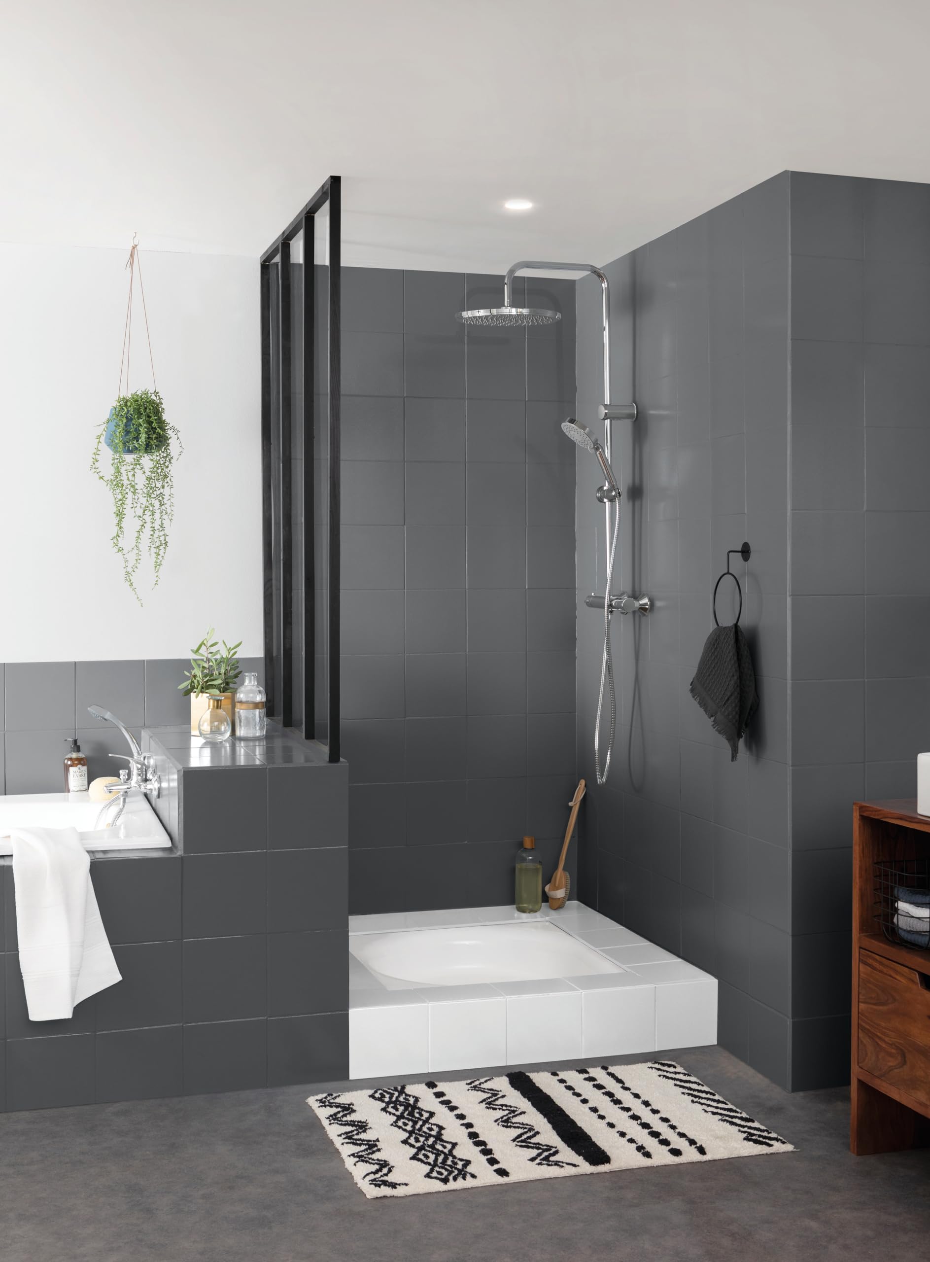 V33 Esmalte Renovation Perfection Azulejos Antracita Satinado 0,75L