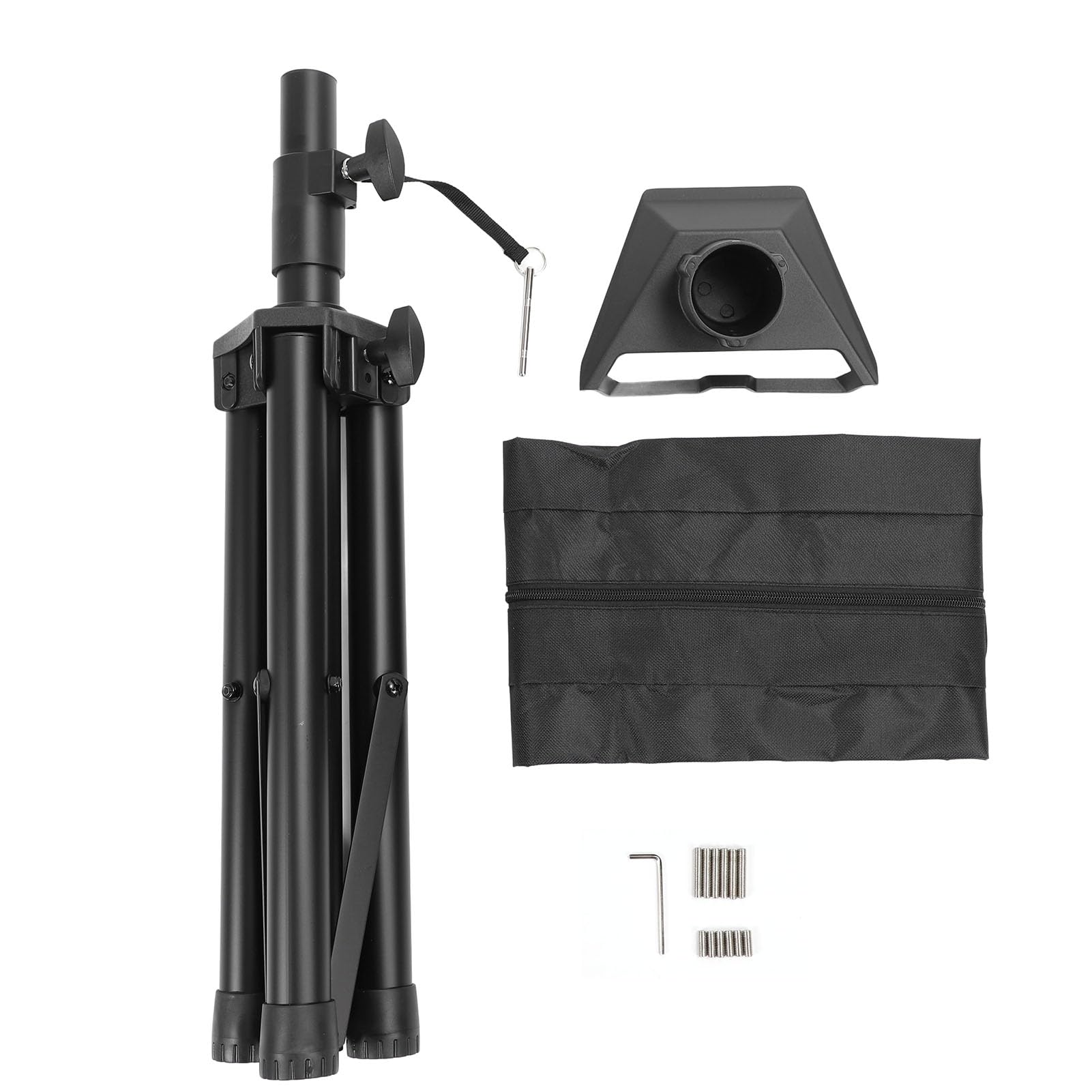 FTVOGUE Soporte Rectangular para Trípode para Satélite, Kit de Montaje de Metal Portátil con Ajustable de 2,2 a 4,4 Pies para Acampar, RV, Viajes, Patio, Internet, Antena Parabólica