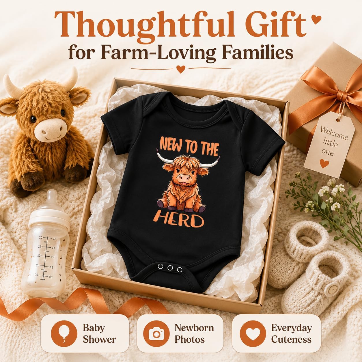 hrcfbk Newborn Baby Boys Girls Clothes Cute Funny Bodysuit Rompers Newborn Baby Announcement Coming Home Outfit