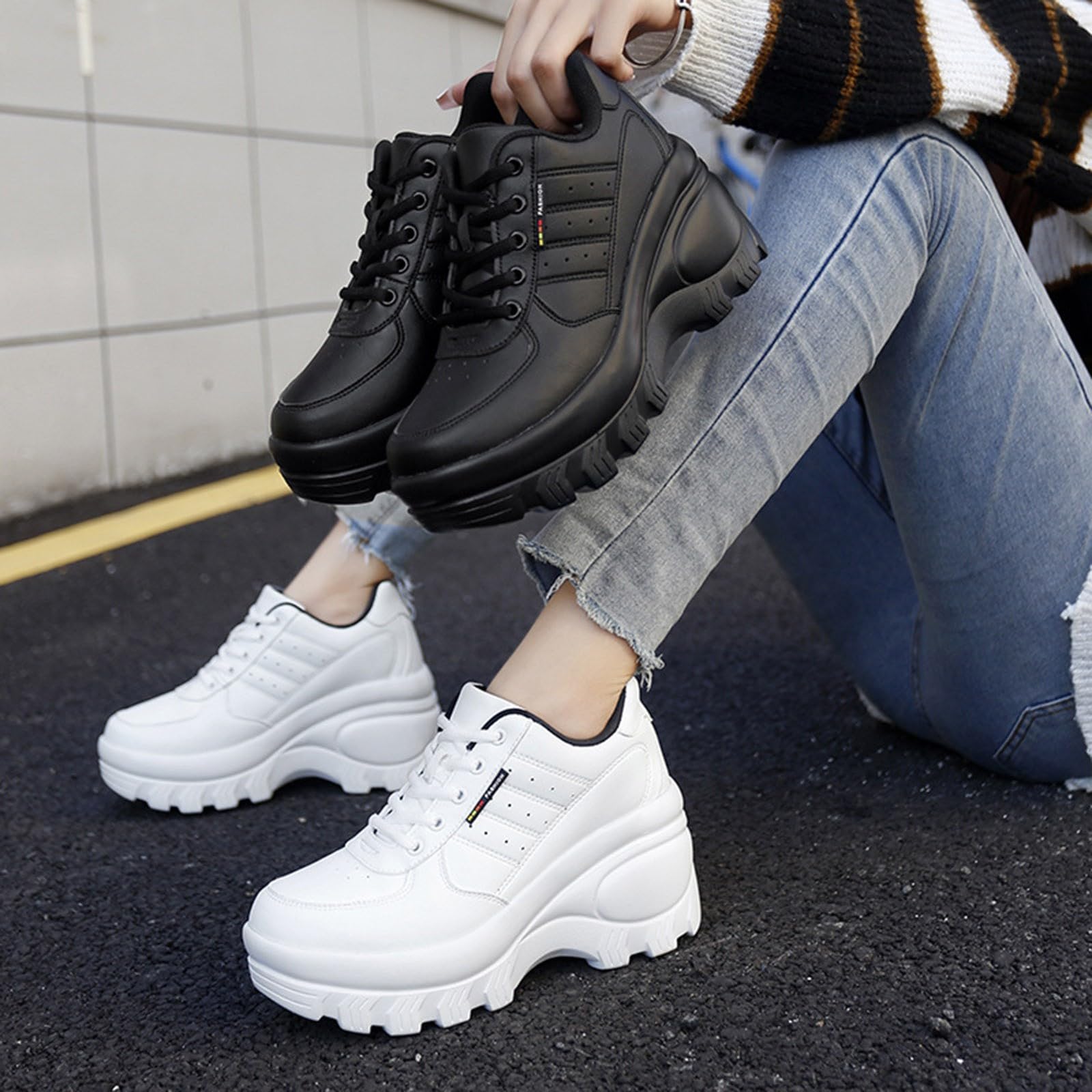 Scarpe Donna Ginnastica Ortopediche Comode Scarpe Antiscivolo Donna | Tennis Camminata in Tessuto Sintetico per Passeggiata Invernale Calzature Fitness Concezione Ergonomica Tomaia Maglia
