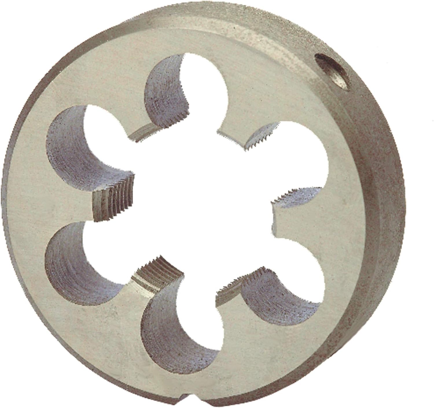 RUKO 240012 HSS Round Die, DIN EN 24231, Ground, G 1/2" x 14 Thread Size, 45.0mm Diameter, 14.0mm Thickness