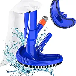 Limpador De Piscina Aspirador Escova A Vácuo Jet Elimina Sujeira Não Precisa de Bomba Apenas Mangueira