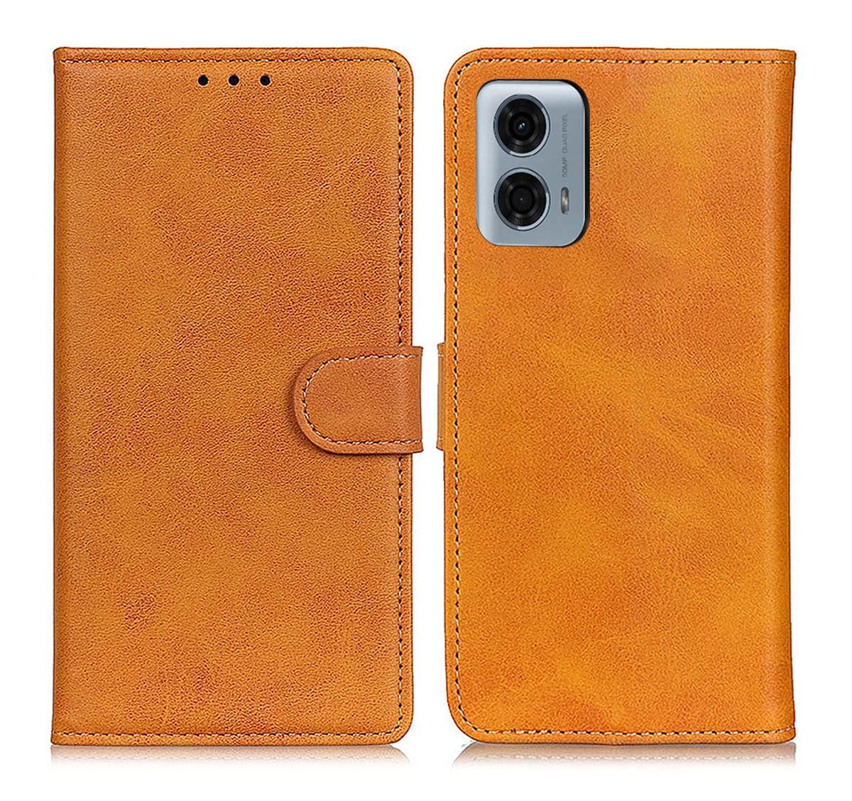 GOKEN Cover per Honor 90 Lite, Custodia Folio in PU Pelle Flip Wallet Libro Case con Portafoglio, TPU Silicone Magnetica Cover con Supporto di Stand/Carte Slot -Marrone