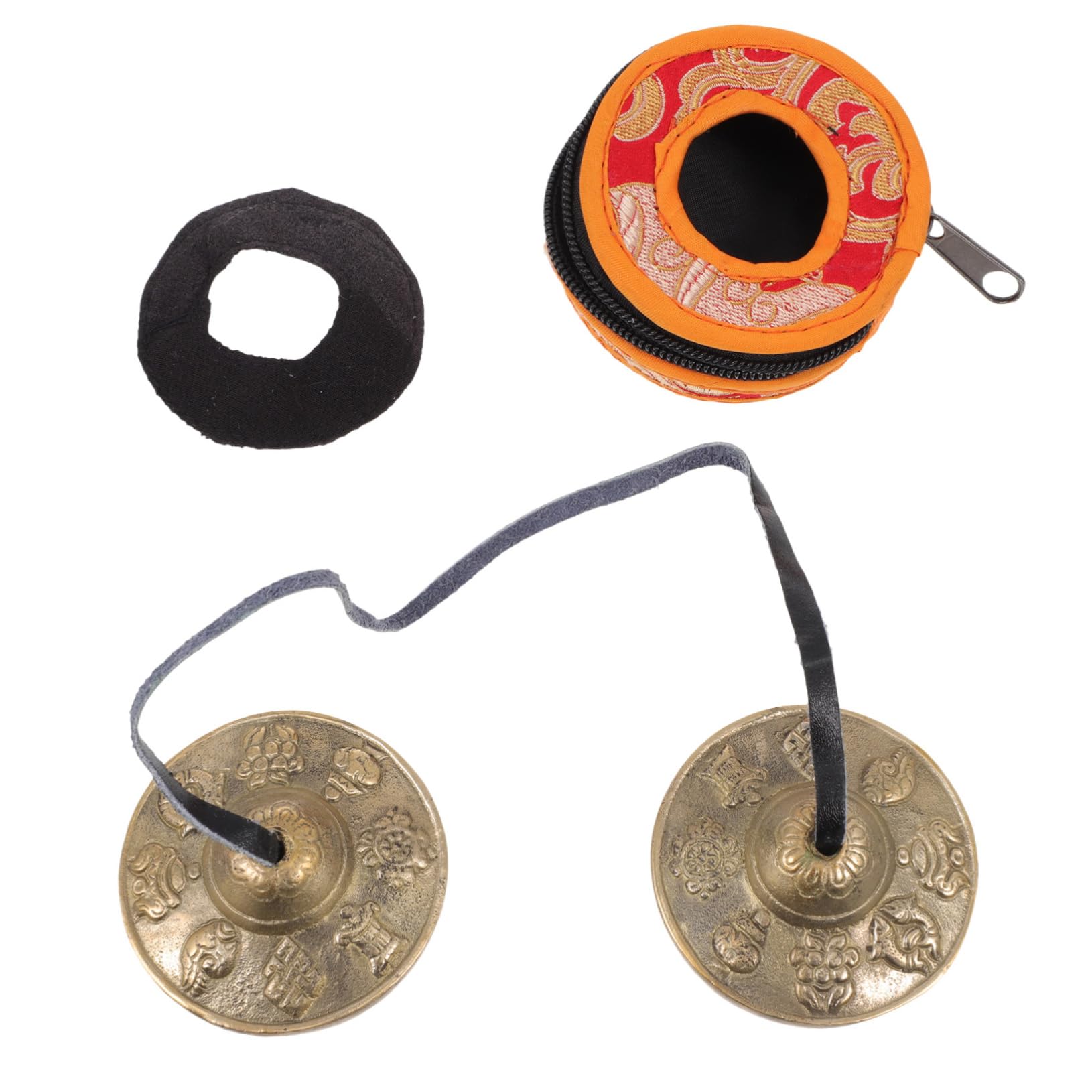 FAVOMOTO Yoga Meditation Bells Tingsha Bells Meditation Chime Cymbals Cymbals Chimes Made of Brass for Mindfulness Sessions