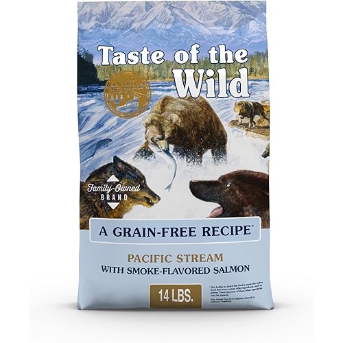 Taste of The Wild Pacific Stream Grain-Free Dry Dog Food With Smoke-Flavored Salmon 14lb