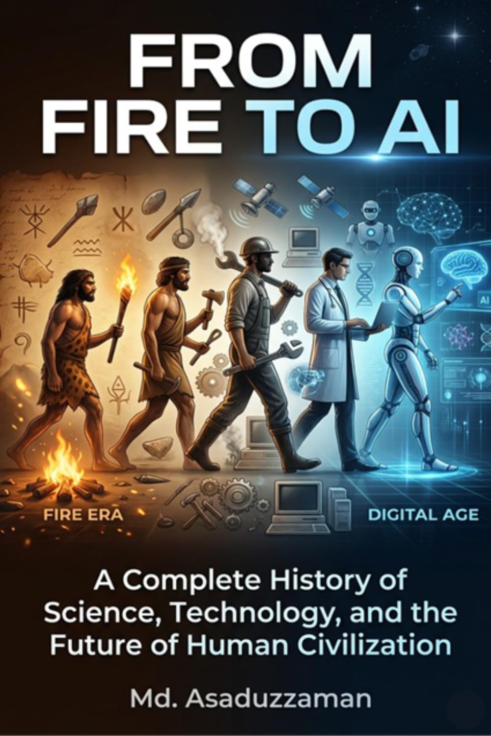 From Fire to AI: A Complete History of Science, Technology, and the Future of Human Civilization