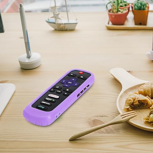 Miniatura 10 de Funda remota para Roku, cubierta de batería para TCL Roku Smart TV Steaming Stick Remoto, Roku TV Remote Cover Silicone Protective Controller