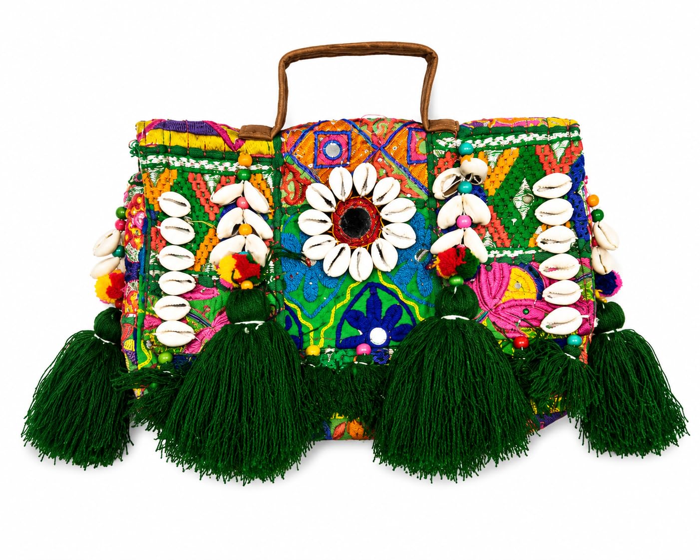 Handicraft Handmade Cotton Ethnic Rajasthani Embroidered Banjara Bags for Women Sling Clutch with Handle Purses for Ladies Girls-image-48