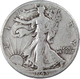 1943 D Liberty Walking Half Dollar VG Very Good 90% Silver 50c US Coin