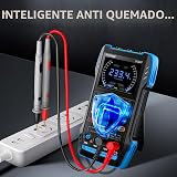 FNIRSI 2C23T Osciloscopio portátil multifunción de 3 en 1, generador DDS, 2 canales, ancho de banda de 10 MHz, frecuencia de muestreo de 50 MSa/s, 10000 conteos, prueba de voltaje, corriente