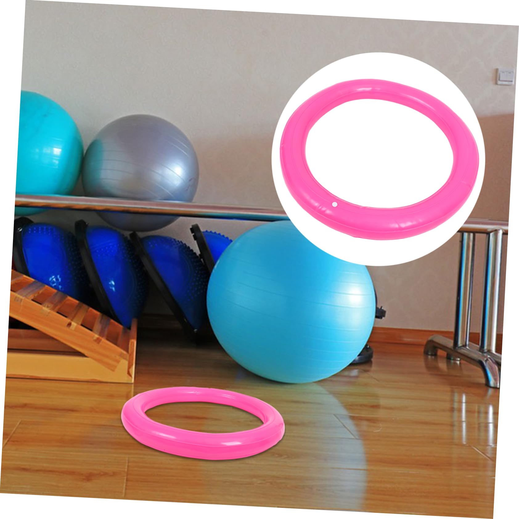 KOMBIUDA Base per Palla da Yoga Anello Fisso Supporto per Palla da Stabilità Base per Palla da Ginnastica Supporto per Palla da Stabilità Base per Palla da Ginnastica Base per Palla