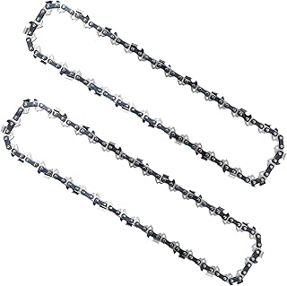Opuladuo 2PC 10 Inch Chainsaw Chains, Replacement Chain for Worx WG309,10'' Chain for Sun Joe SWJ803E - 3/8'' .050'' 40 Drive Links
