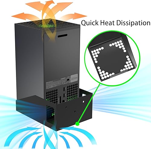 Miniatura 3 de Funturbo Xbox Series X Wall Mount - Metal Wall Mount with Ventilation Design for Xbox Series X