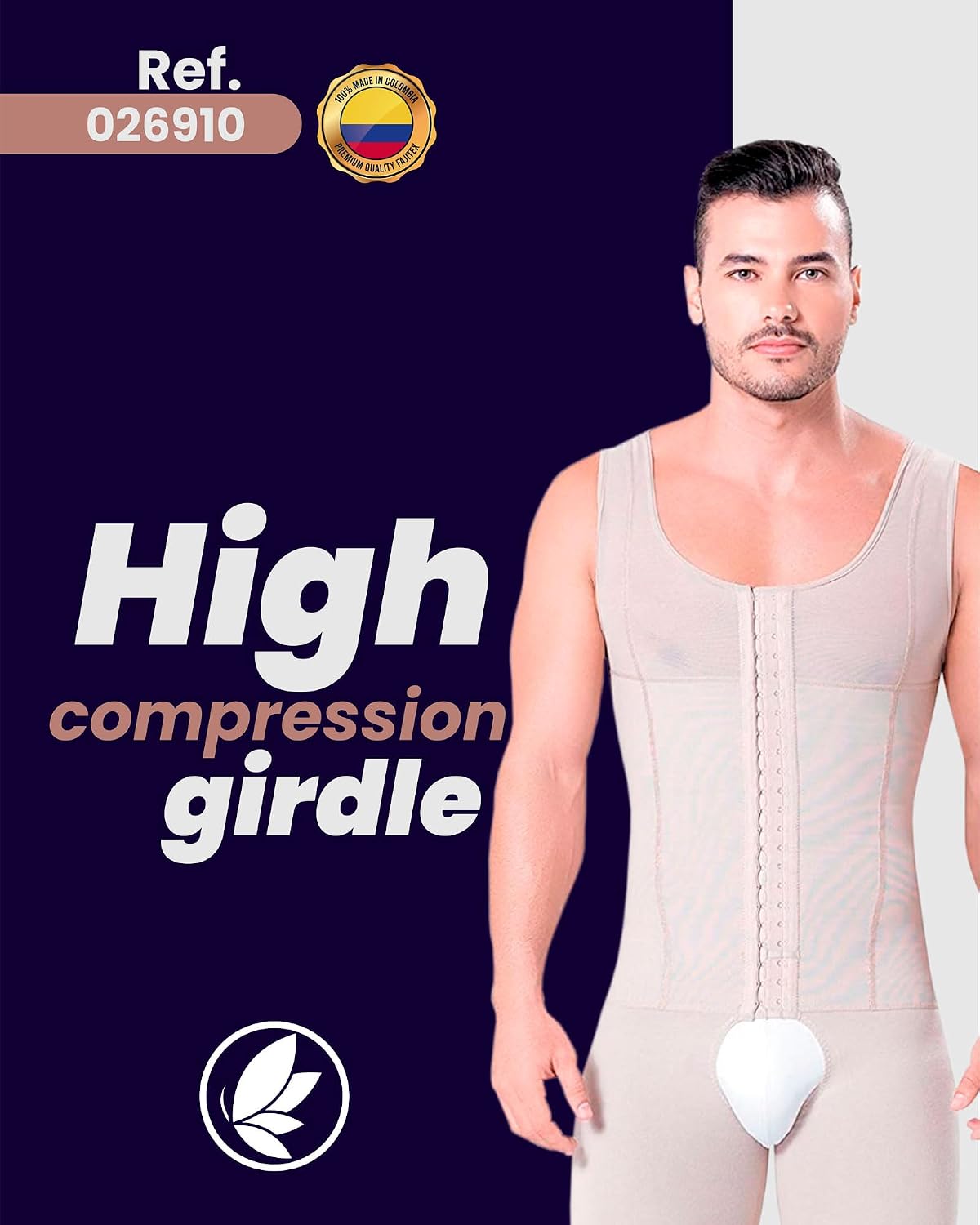 Fajitex Compression Garments Fajas Colombianas Para Hombre Bodysuit Shapewear Shirt Girdle for Men Shaper Liposuction