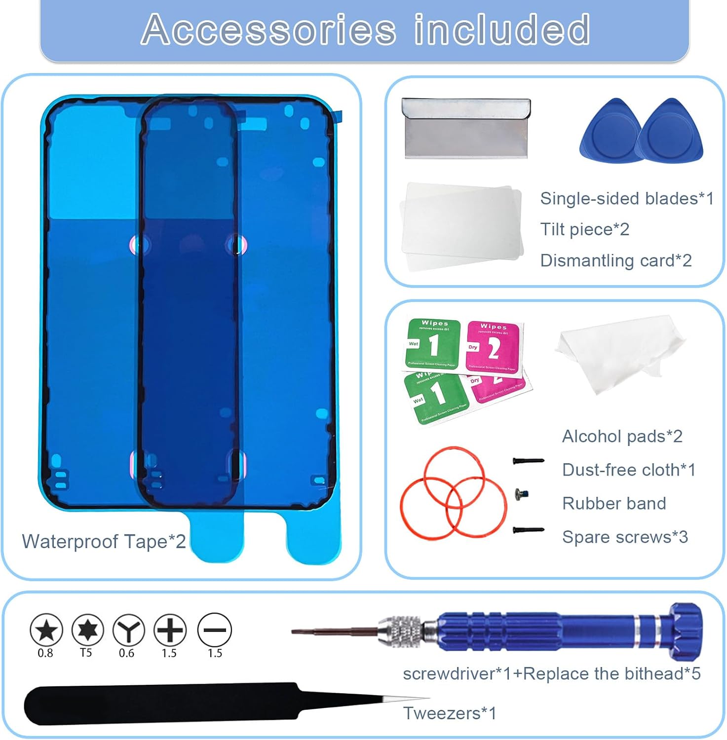 16 Back Glass Replacement with Wireless Charging Flex Cable and Camera Frame All Parts for iPhone 16 (6.1 Inch Black) Replacement of Equipment Waterproof Tape