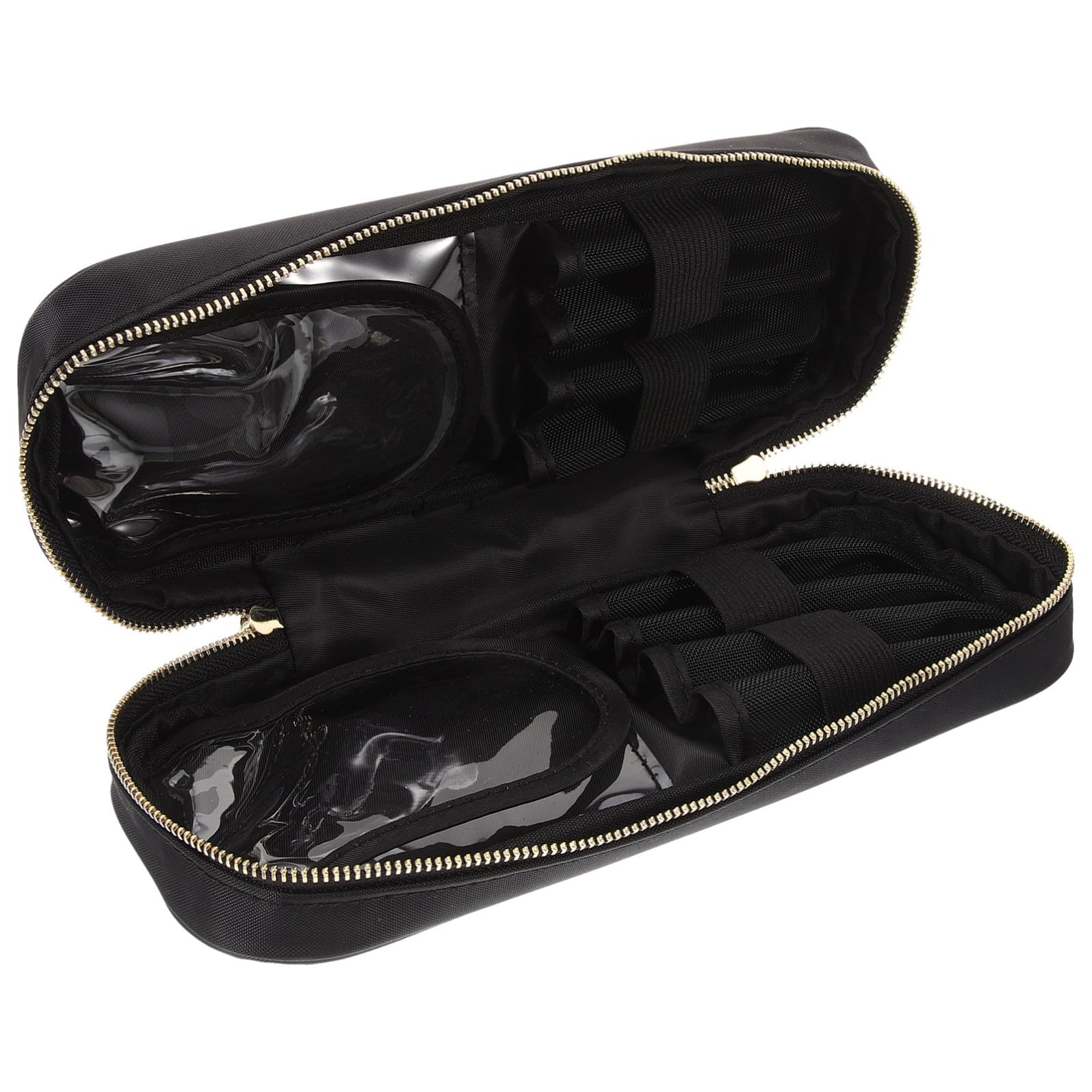 Astuccio per Pennelli Make Up da Viaggio Oxford Leggero e Portatile Chiusura a Zip, Organizer Cosmetico per Attività Outdoor