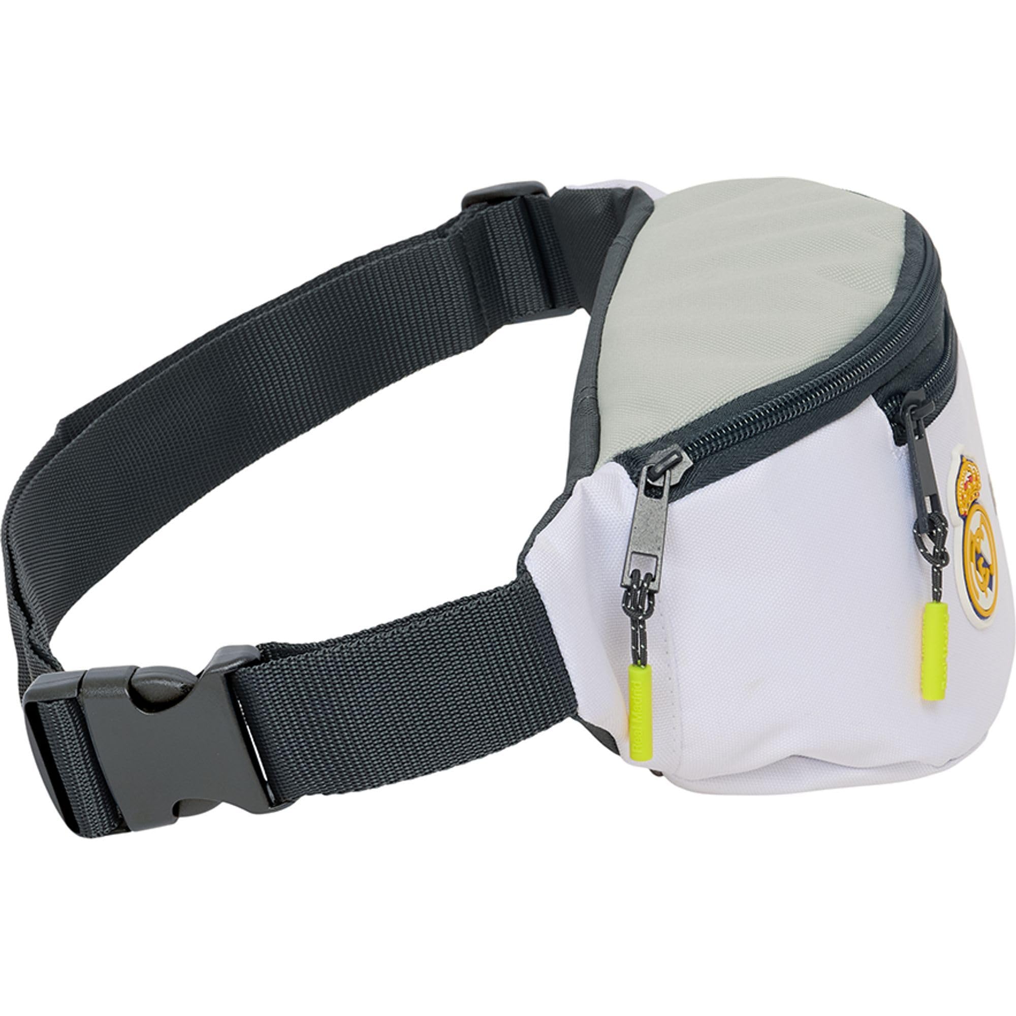 Borsa a tracolla piccola Real Madrid 25/26 per scuola e tempo libero giornaliero - Borsa a tracolla piccola Real Madrid con tracolla regolabile e tasche multiple