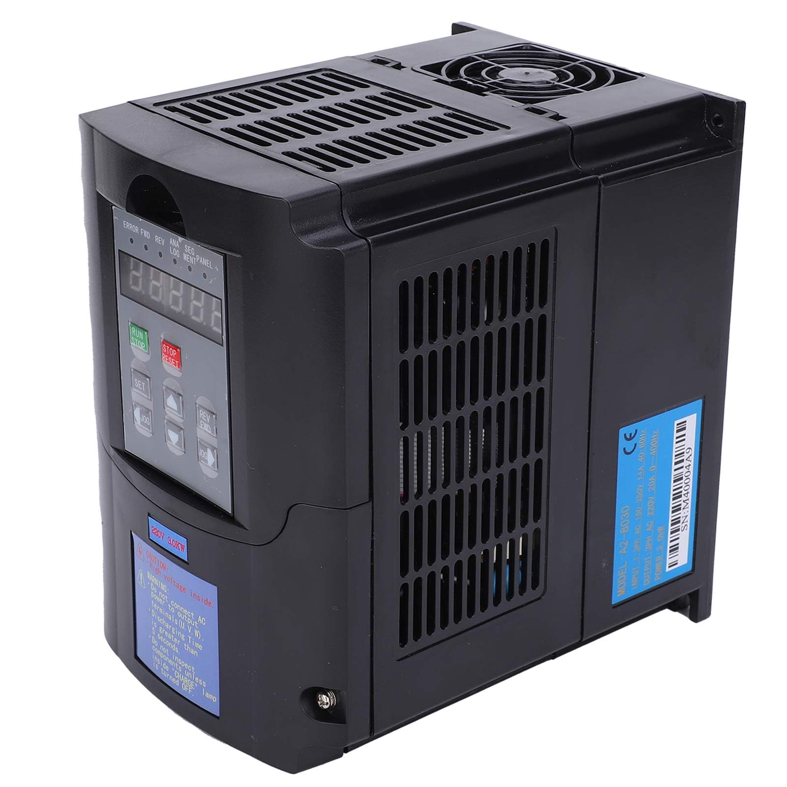 A2-8030 Inverter variabile 3KW da ingresso monofase o trifase a trifase per uso industriale, inverter da AC180-250V a 220V per controllo velocità motore