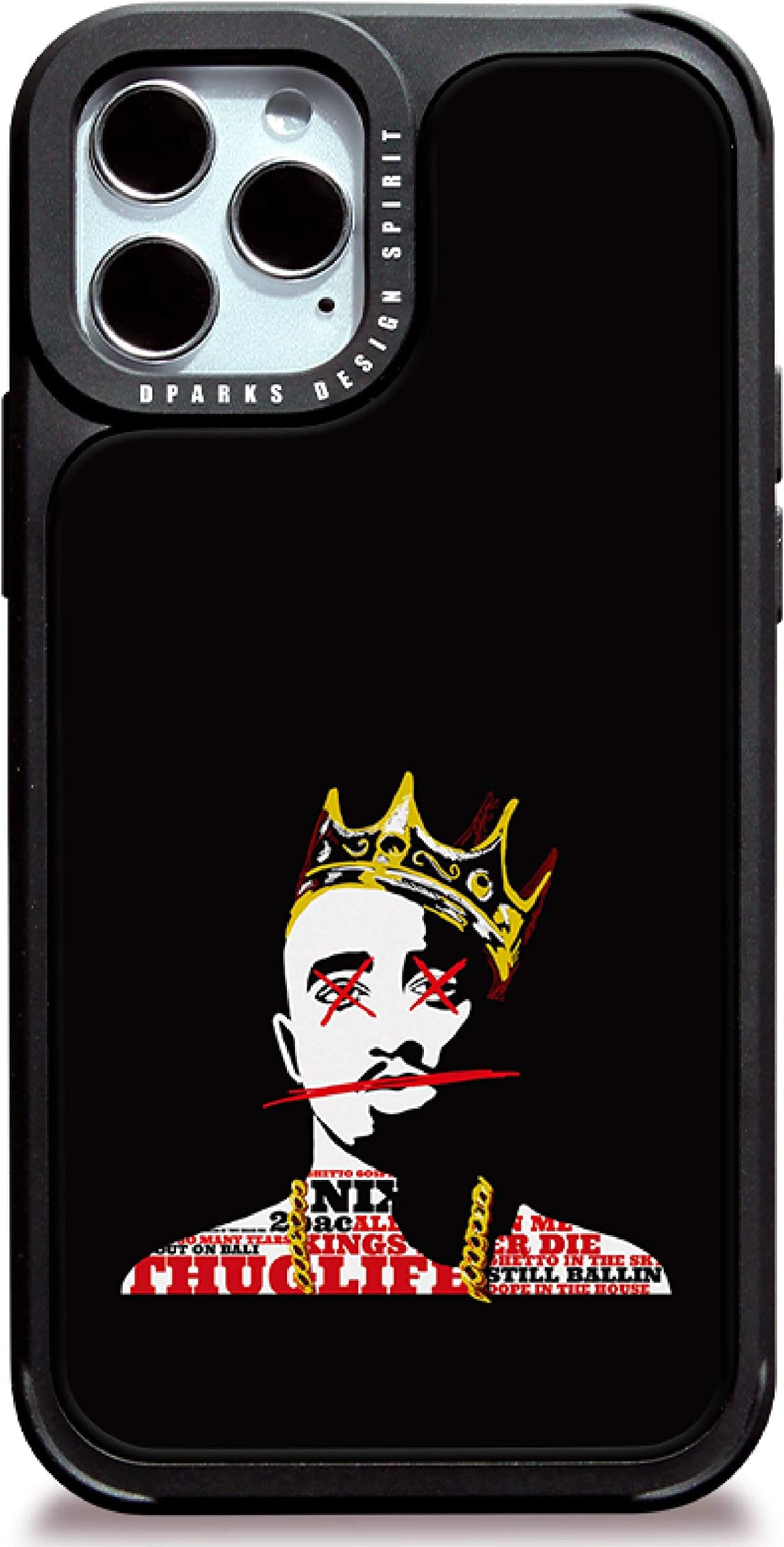 DPARKS Apple iPhone 11 Mobile Phone Case The King Protective TPU Bumper Frame Military-Grade Shockproof Stylish Slim & Hard Design Cool Cute Pretty Minimal Artistic Premium