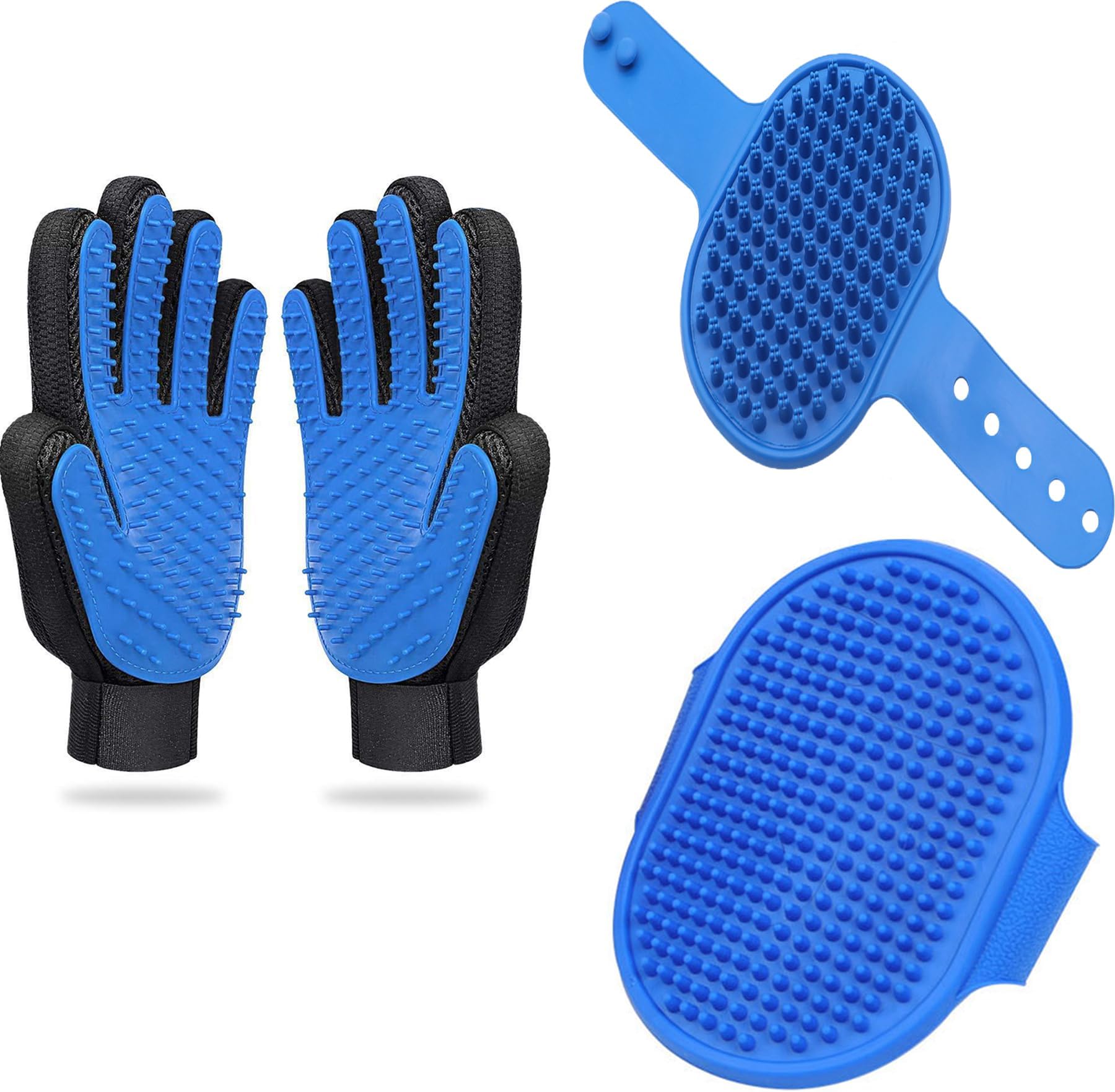 HEALTHYPAWS 2PCS Dog Bath Brush Dog Shampoo Brush Dog