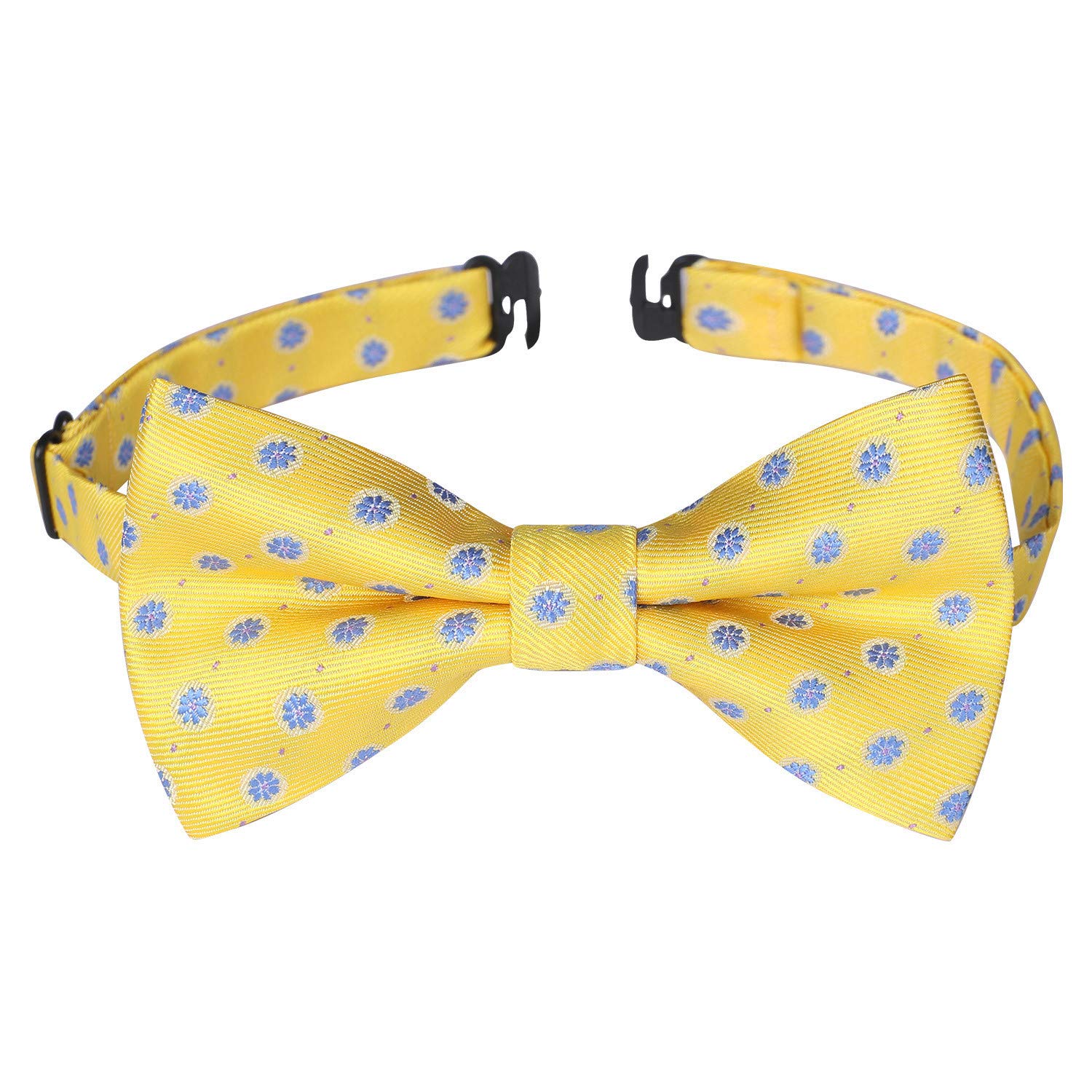 HISDERN Bow Ties for Boys Pre Tied Toddler Bow Tie Adjustable Kids Bowties Clip On Fun Patterned Bowties for Wedding Party