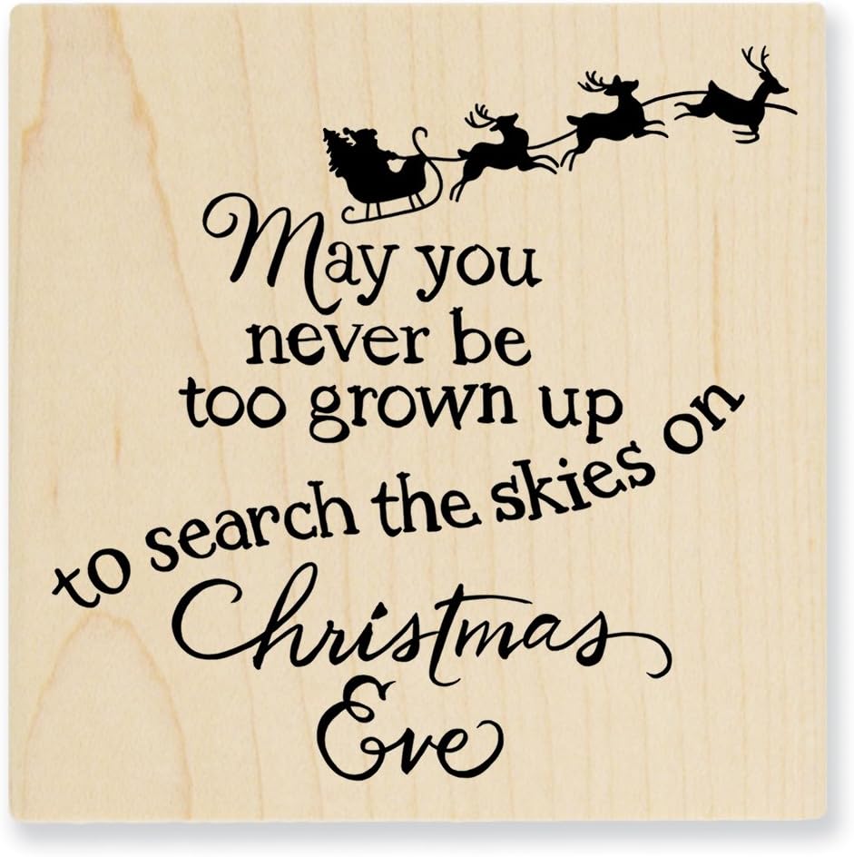 Stampendous Wood Stamp, Christmas Sky