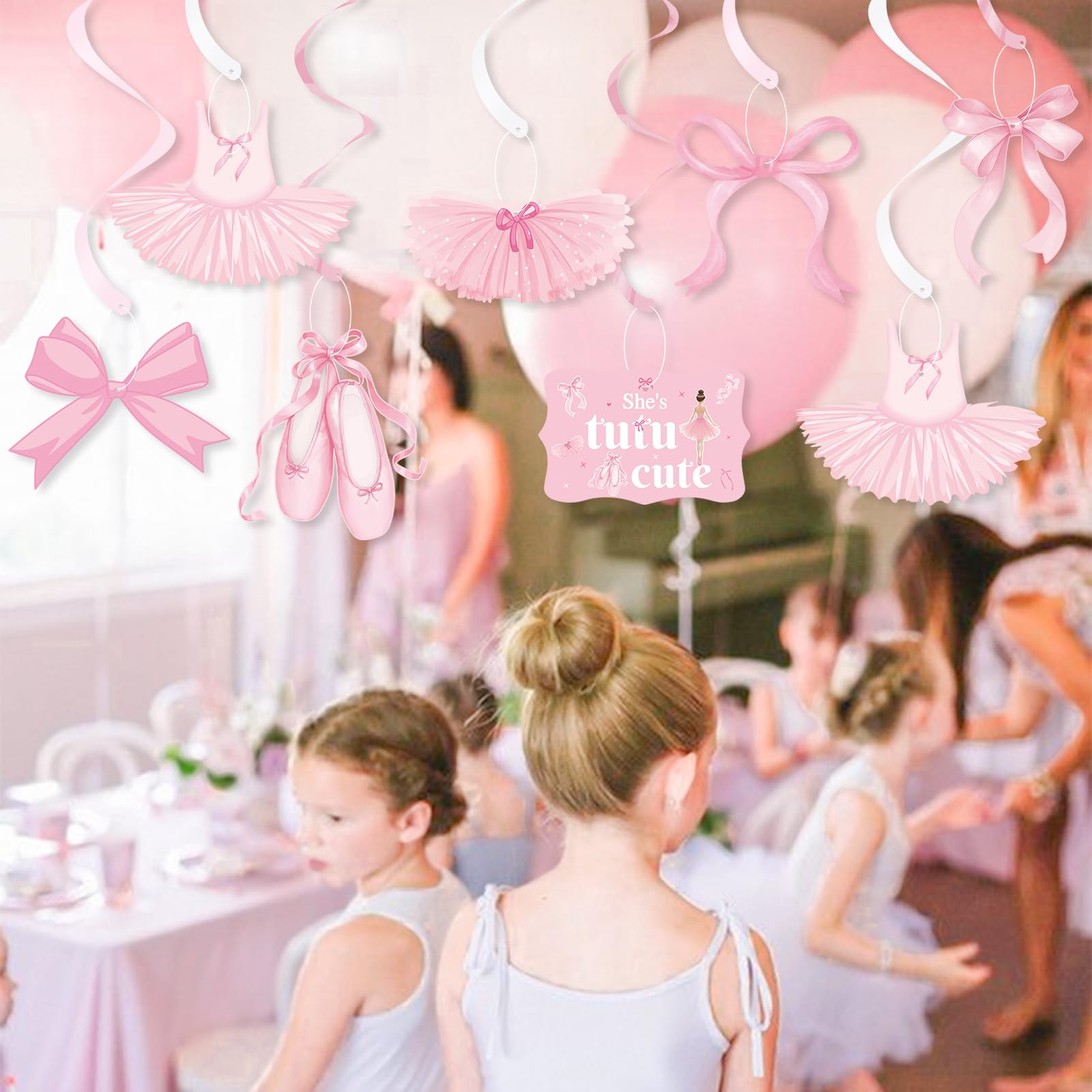 Ballett-Tutu Deko-Set – 20 Stück, Rosa Schleifen, Für Ballerina-Party, Geburtstag, Babyparty