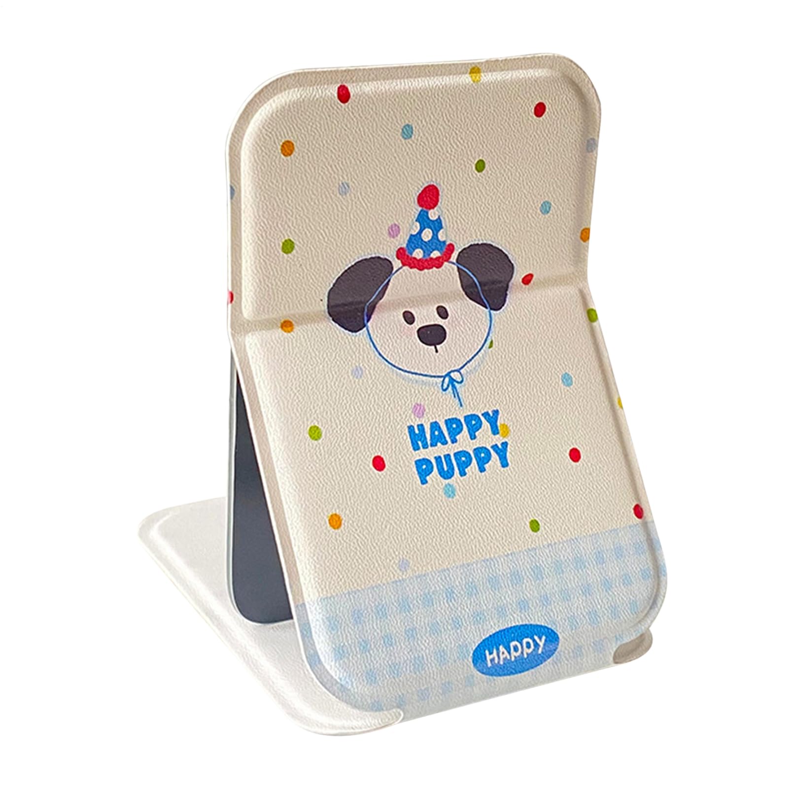 Table Mirror with Light | Portable Folding Vanity Mirror with Lights | Beauty Tool for Suitcase Bathroom Bedroom Plane Office Hotel