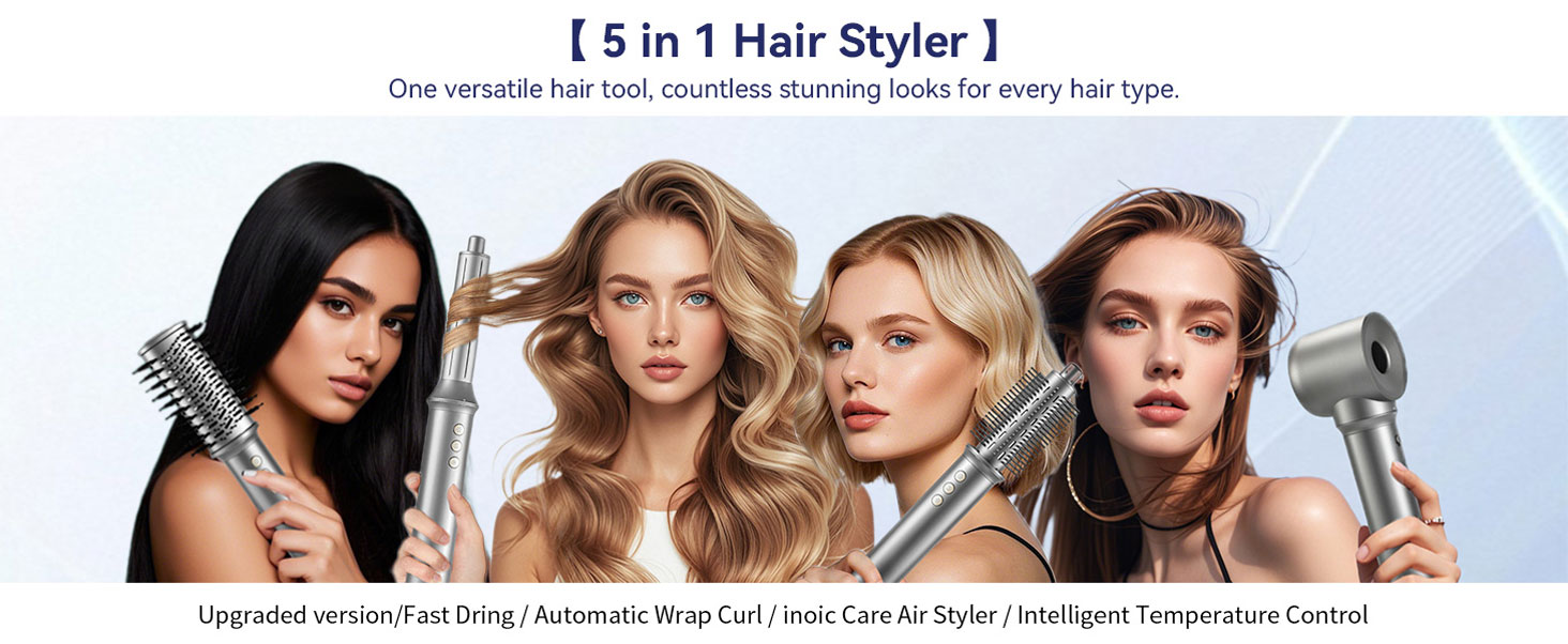 Amazon.com : 5 in 1 Hair Dryer Brush Set,Professional Blow 