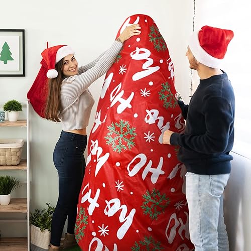 Miniatura 7 de 2 bolsas grandes de almacenamiento para árbol de Navidad con cordón para árboles de Navidad de 7.5 pies, para almacenamiento vertical, a prueba de