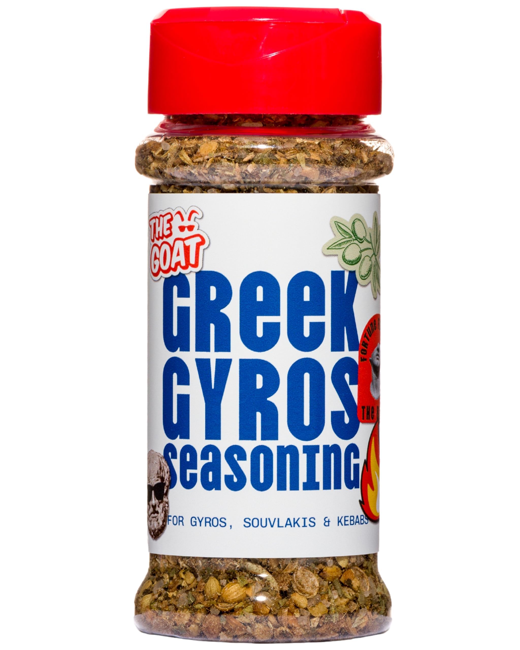 Greek Gyros Seasoning Blend & Rub - perfect for Kebabs, Rotis and Koftes. 60g Shaker. The authentic taste of Greek cuisine.
