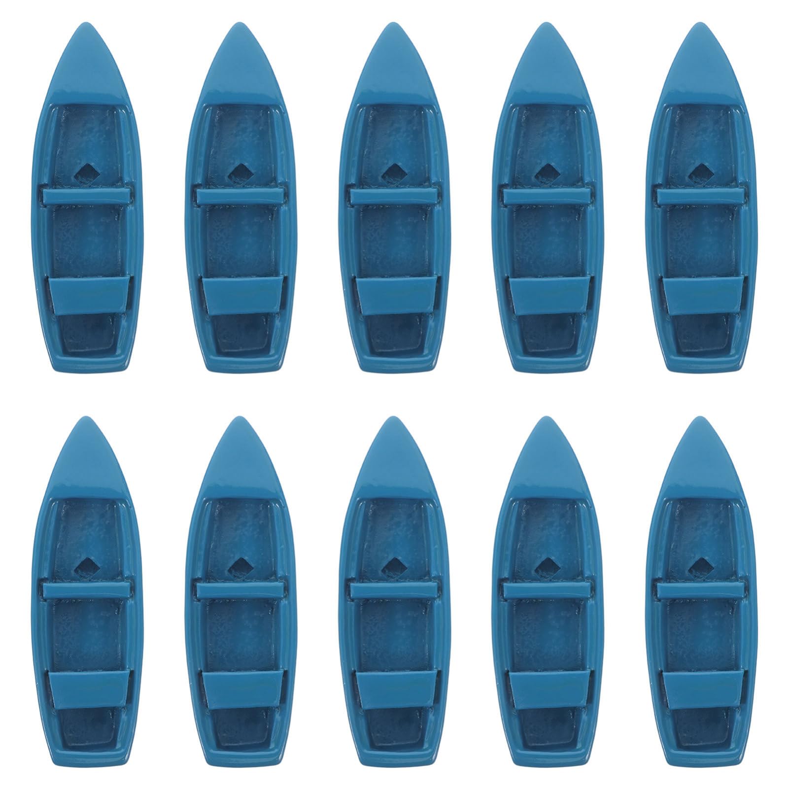 Abaodam 10Pcs Miniature Yacht Boat Model Figurines for DIY Craft Nautical Tabletop Decoration Realistic Sailboat Souvenir for Beach Theme Decor and Microlandscape Setup