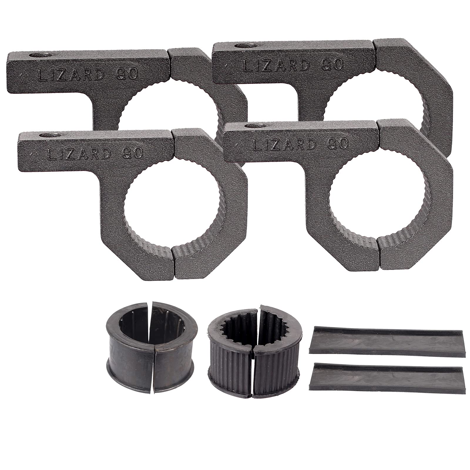 LIZARD GO Tube Clamps - 4Pack,Cross Bar Clamp 1.125",1.25",1.5 inch,Roll Cage Clamp for Bar Diameter 1-1/8", 1-1/4",1-1/2" Mounting Bracket,