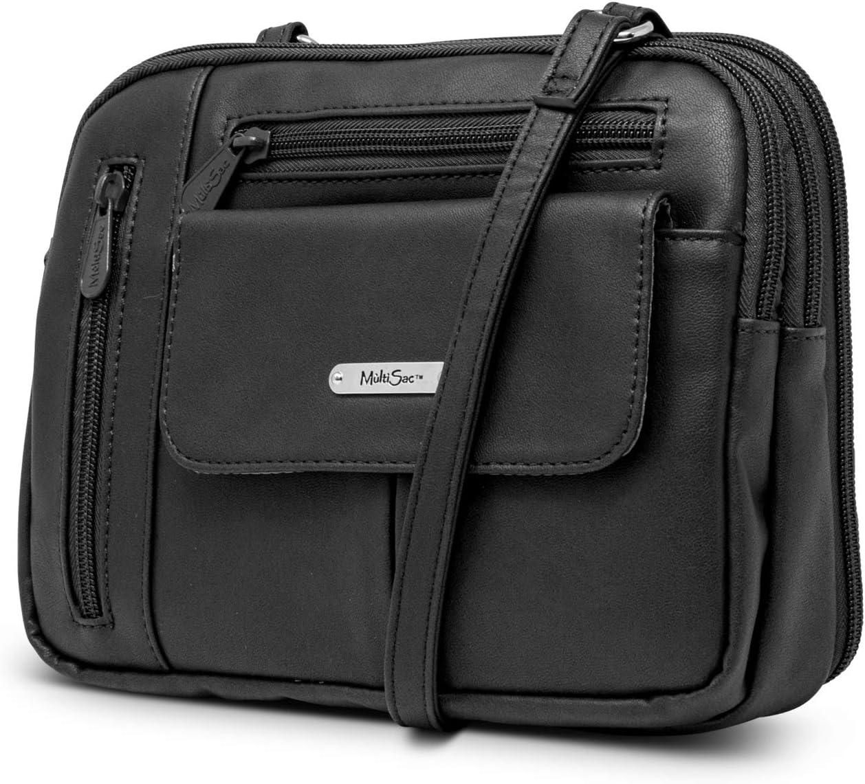 MultiSac Zippy Triple Compartment Crossbody Bag - Image 3