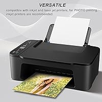 Vista 3 de KODAK Papel adhesivo fotográfico brillante, 8.5 x 11 pulgadas, 50 unidades, 4.23 oz/m²