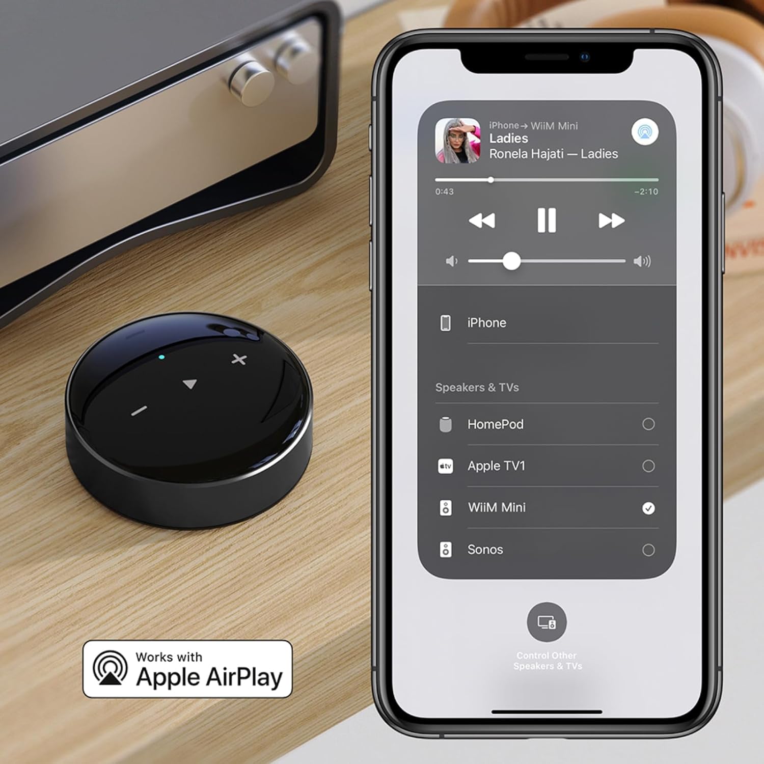 WiiM Mini AirPlay 2 Wireless Audio Streamer, Multiroom Stereo, Preamplifier, Works with Alexa and Siri Voice Assistants, Stream Hi-Res Audio from Amazon Music, Tidal and More 5 71BQd7AhmLL. AC SL1500