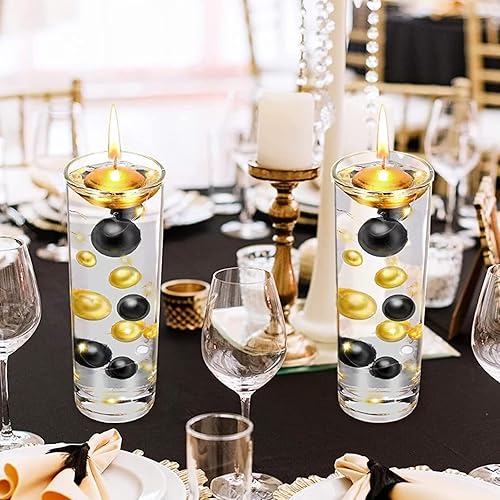 Miniatura 7 de 160 cuentas flotantes para centro de mesa, perlas flotantes para jarrones, decoración de perlas, boda, cumpleaños, soporte para cepillos, uso