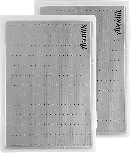 Miniatura 8 de Aventik Cajas para moscas de gran capacidad, tapa transparente de espuma delgada, colección PP, cajas de pesca de competición de anzuelos de pesca