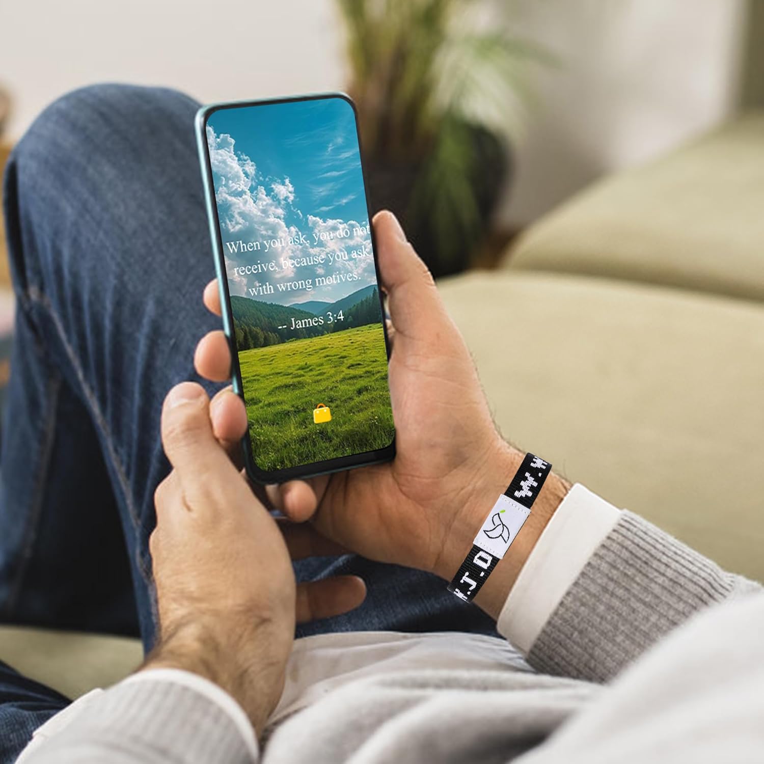 Daily Bible Verse WWJD Bracelet, Christian Bracelet for Women Men, Christian Jesus Gift Adjustable Wristband, WWJD Bracelet - What Would Jesus Do Bracelet - Image 3