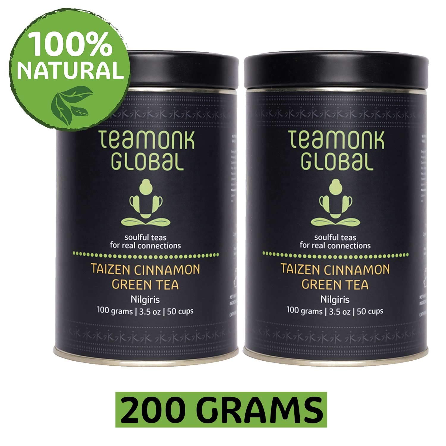 Sponsored Ad - Taizen High Mountain Cinnamon Green Tea Whole Leaf (100 Cups) - 200 g. Helps Lose Weight Fast and Acts as Immunity Booster. Aids in Clear Skin