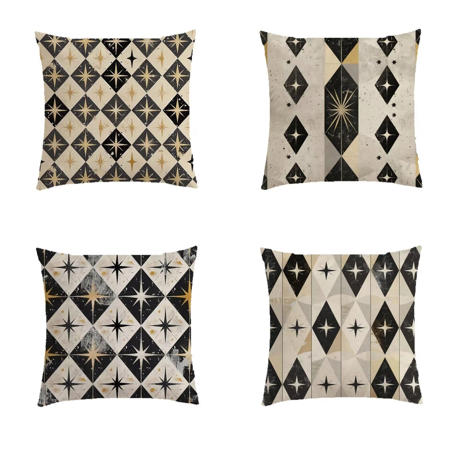 Taie oreiller modern gifts et housse de coussin 70x70cm stripes extérieur S901