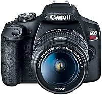 Vista 2 de Canon EOS Rebel T7 - Cámara DSLR con lente 18-55 mm (negro) (Reacondicionado)