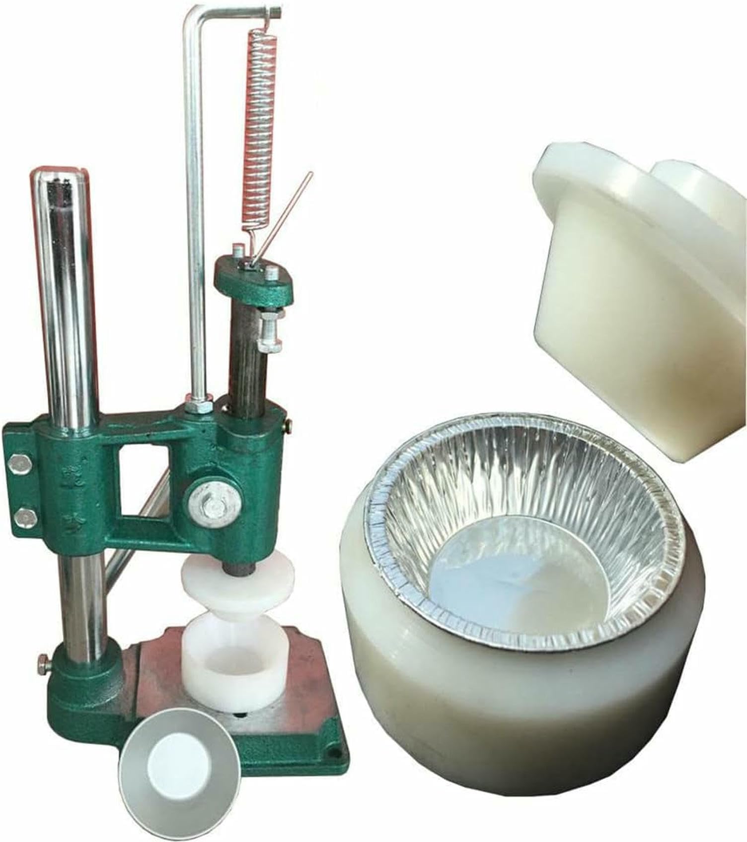 asdchZen Commercial Egg Tart Making Machine, Manual Egg Tart Press Machine With Molds, Custard Tart Shell Forming Machine, Egg Tart Skin Tool