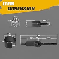 Vista 7 de Extractor de retiro del inyector de combustible 9010 para la herramienta de reparación del inyector diesel Cummins 5.9L y 6.7L, equivalente al