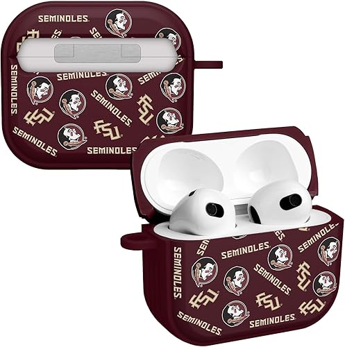 Miniatura 6 de Affinity Bands Florida State Seminoles Champion Series HDX - Funda compatible con Apple AirPods Pro Champion Series,Camo,Clásico,bermellón