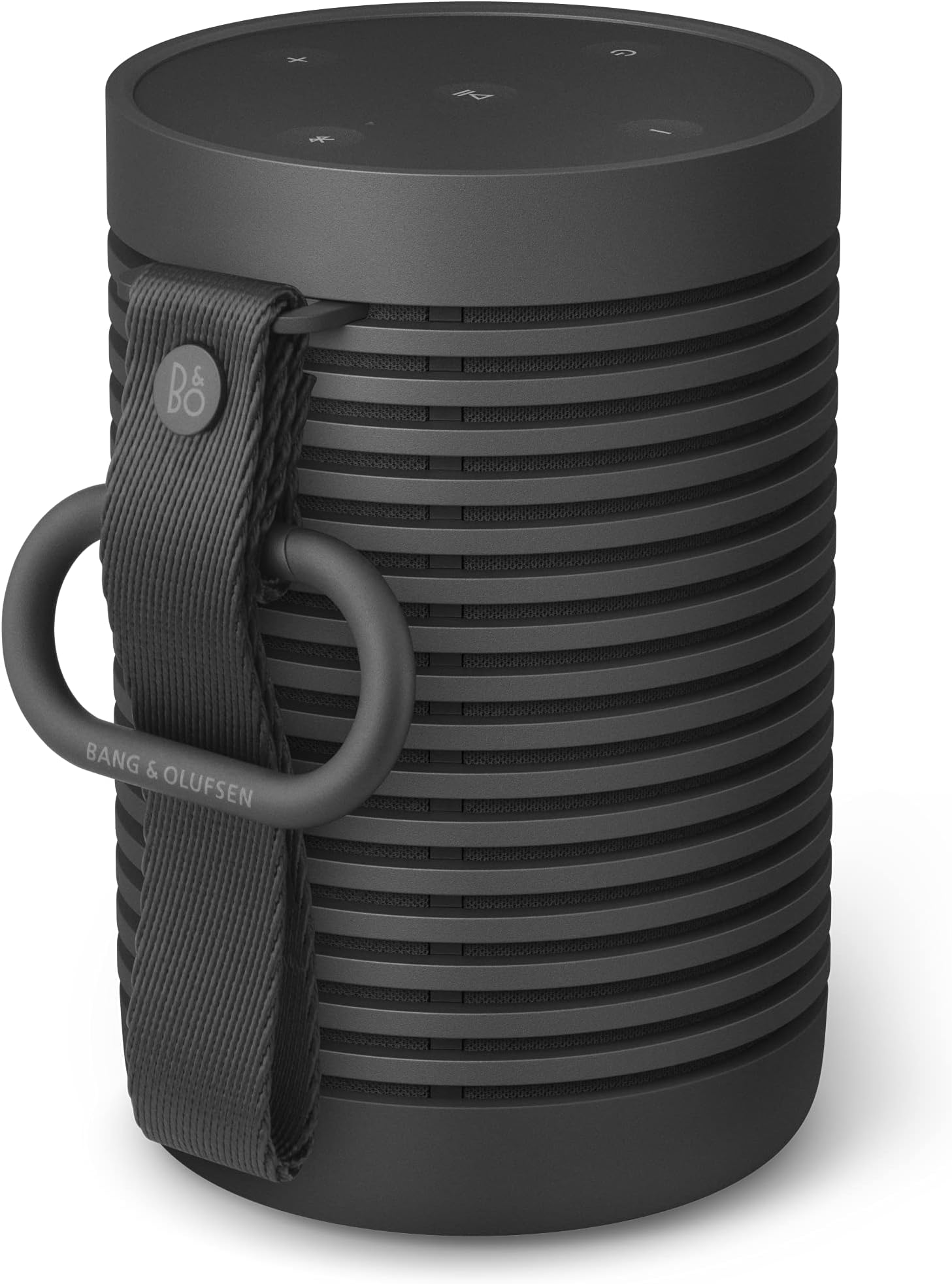 Beosound Explore – Portable Bluetooth Speaker, 27 Hours Battery Life, Waterproof (IP67), Outdoor Loud Speaker for Travel, Home & Camping, 360 Degree Sound - Black Anthracite